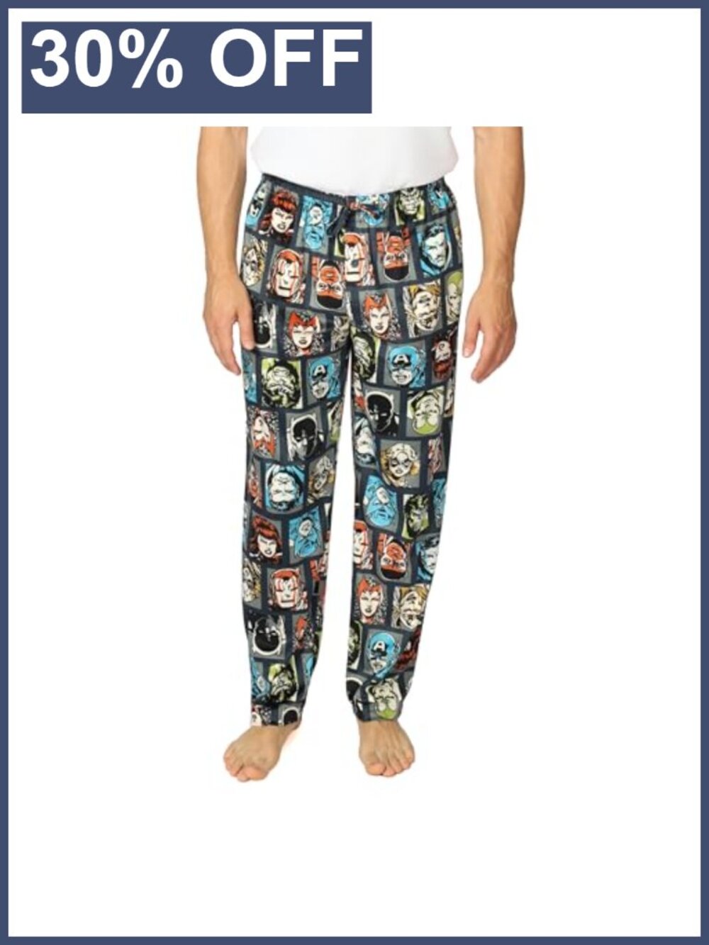 Marvel Avengers Men's Pajama Lounge Pant Drawstring Ultra-Soft Fleece